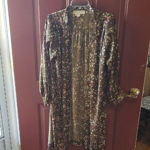 Saltwater Luxe Floral brownish olive  Women's duster